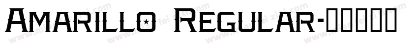Amarillo Regular字体转换